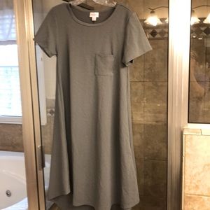 Gray lularoe carly dress